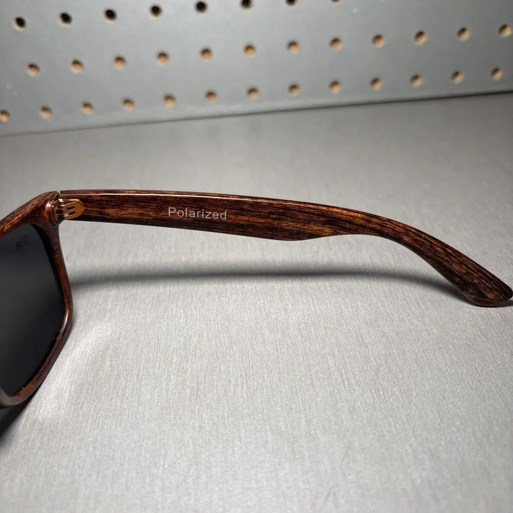 Shady Rays Sunglasses Classic Timber Brown Square C-5080 Polarized FRAMES ONLY